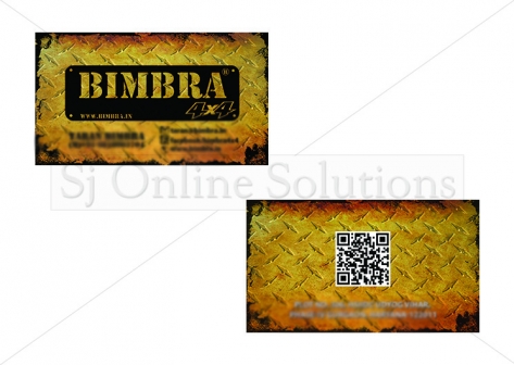 Visiting Card Design for Bimbra 4x4