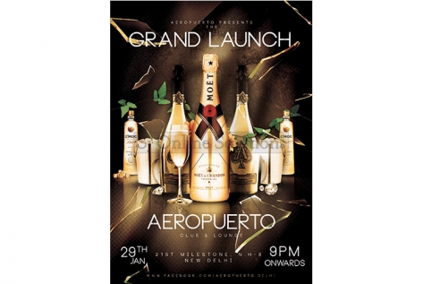Creative Designing And Printing for Aeropuerto Club And Lounge.