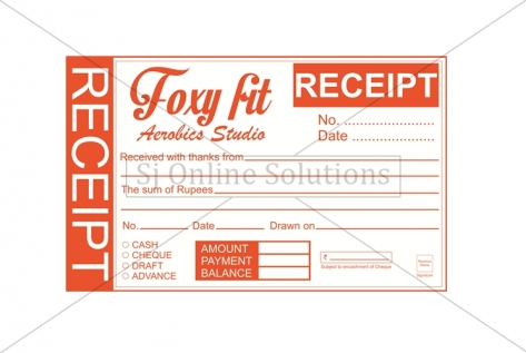 Receipts Designing For Foxy Fit