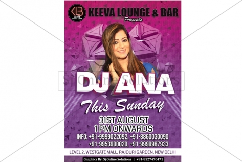 Party With DJ Ana at Keeva Lounge Rajouri Garden