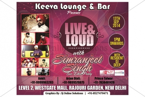 Banner Designing And Printing For Keeva Lounge And Bar