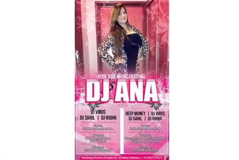 Creative Designing For Pool Parties For DJ Ana