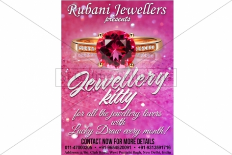 Creative Designing For Rubani Jewellers For Jewellery Kitty