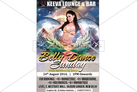 Creative Design For Belly Dance Party At Keeva