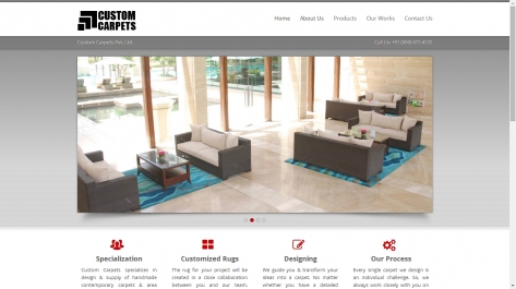 Website Designing For Custom Carpets