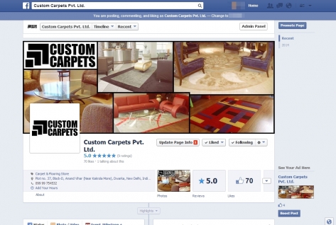Social Media Marketing for Custom Carpets Pvt. Ltd.
