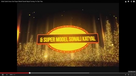 Video Designing For party with Girik Aman And Sonali Katyal at Club Titoz