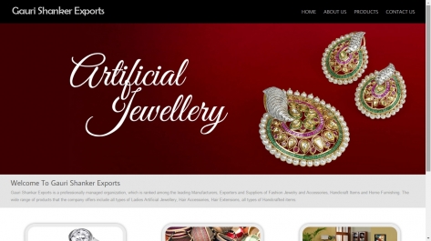 Website Designing for Gauri Shankar Exports