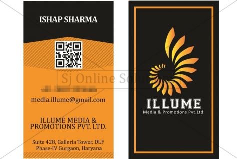 Visiting Cards Design For Illume Media And Promotions Pvt. Ltd.
