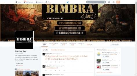 Social Media Marketing On Twitter For Bimbra4x4