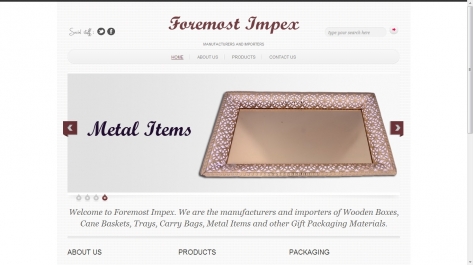 Website for Foremostimpex