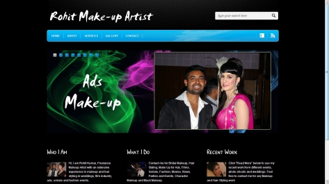 Website for Rohit Makeup Artist