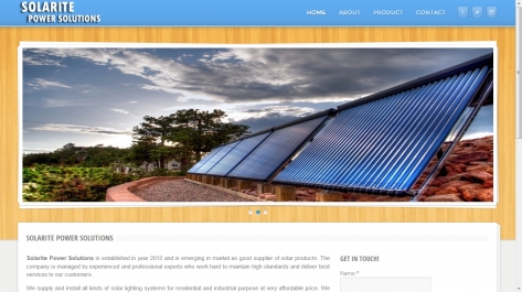 Website for Solarite Power Solutions